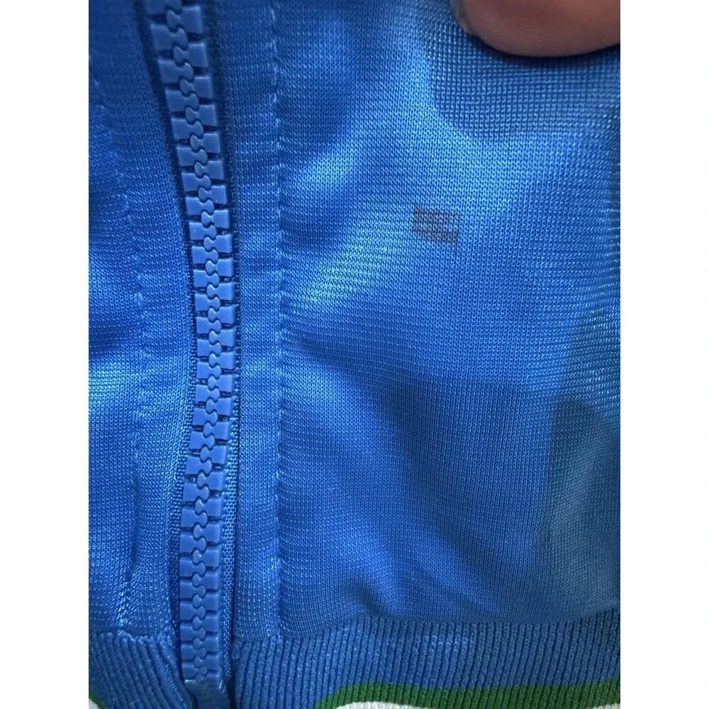 Vintage Italia Soccer Unlimited Full-Zip Jacket Size Youth 7/8 Blue Kids Sports